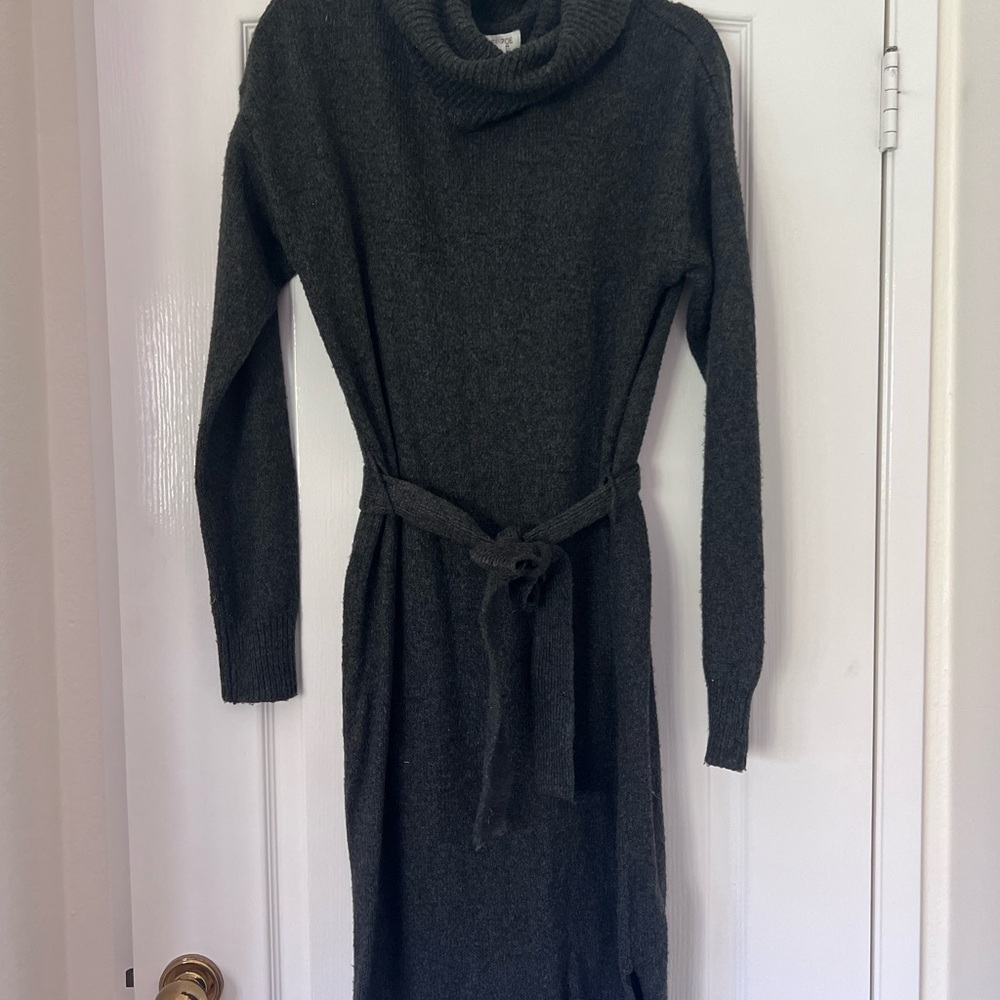 Rachel Zoe Dark Charcoal Knit Turtleneck Sweater
